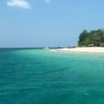 Blick nach dem Auftauchen vor den Gili-Islands