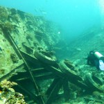 Kleine Wracks sind eine spannende Abwechslung vor den Gili Islands